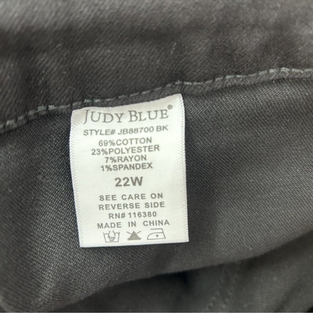 Judy Blue Jogger Jeans Womens Size 22W Black Drawstring